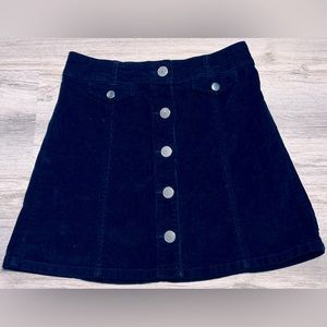 BDG Urban Outfitters Corduroy Bottom Down at the Front Mini Skirt Size 0